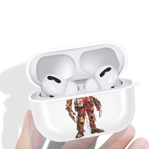 Deadpool デッドプール 【AirPods Pro用】ハードシェル保護ケース 耐衝撃・防指紋・カラビナ付き商品仕様