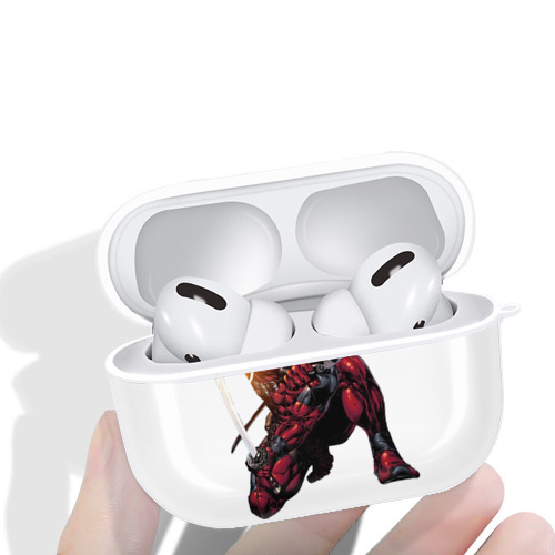 Deadpool デッドプール 【AirPods Pro用】ハードシェル保護ケース 耐衝撃・防指紋・カラビナ付き商品仕様