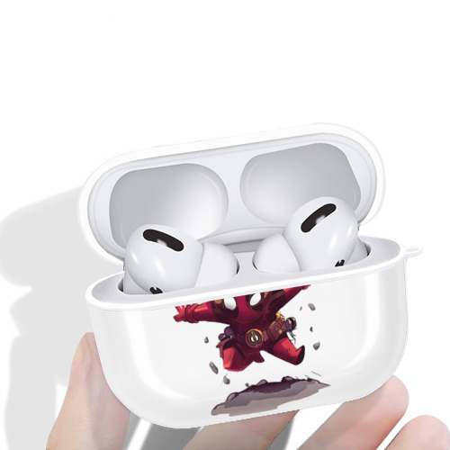 Deadpool デッドプール 【AirPods Pro用】ハードシェル保護ケース 耐衝撃・防指紋・カラビナ付き商品仕様