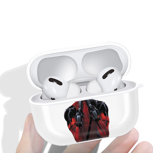 Deadpool デッドプール 【AirPods Pro用】ハードシェル保護ケース 耐衝撃・防指紋・カラビナ付き商品仕様