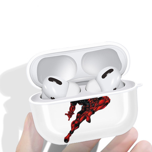 Deadpool デッドプール 【AirPods Pro用】ハードシェル保護ケース 耐衝撃・防指紋・カラビナ付き商品仕様