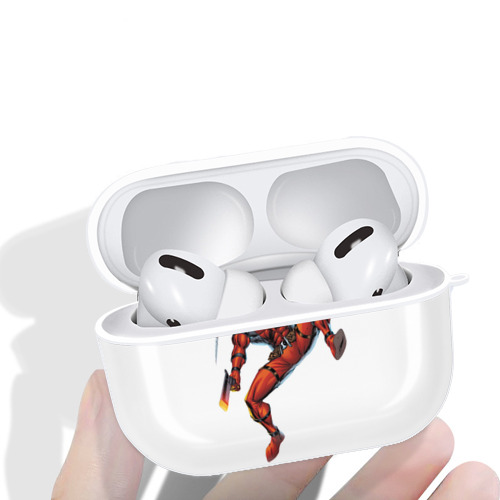 Deadpool デッドプール 【AirPods Pro用】ハードシェル保護ケース 耐衝撃・防指紋・カラビナ付き商品仕様