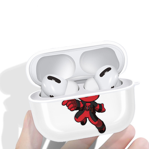 Deadpool デッドプール 【AirPods Pro用】ハードシェル保護ケース 耐衝撃・防指紋・カラビナ付き商品仕様