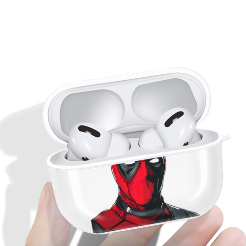Deadpool デッドプール 【AirPods Pro用】ハードシェル保護ケース 耐衝撃・防指紋・カラビナ付き商品仕様