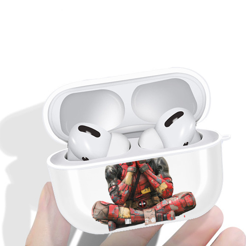 Deadpool デッドプール 【AirPods Pro用】ハードシェル保護ケース 耐衝撃・防指紋・カラビナ付き商品仕様