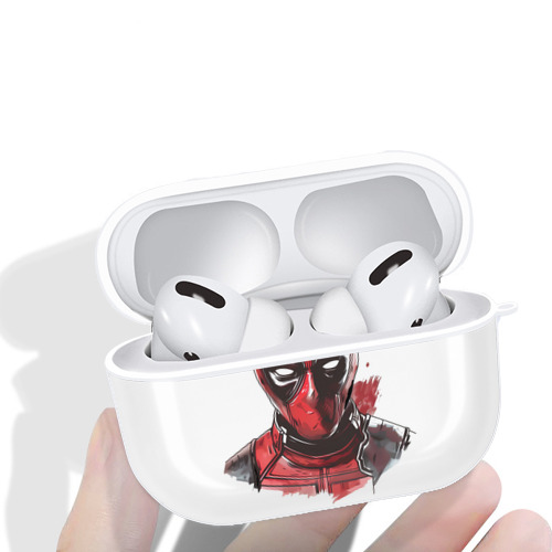 Deadpool デッドプール 【AirPods Pro用】ハードシェル保護ケース 耐衝撃・防指紋・カラビナ付き商品仕様