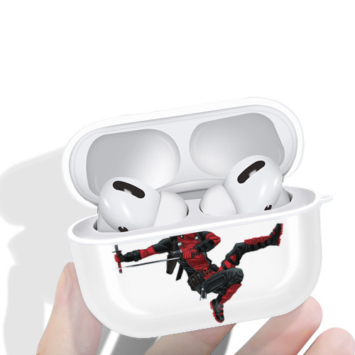 Deadpool デッドプール 【AirPods Pro用】ハードシェル保護ケース 耐衝撃・防指紋・カラビナ付き商品仕様