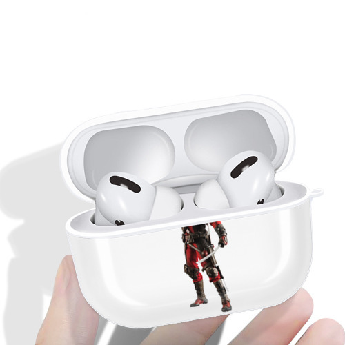 Deadpool デッドプール 【AirPods Pro用】ハードシェル保護ケース 耐衝撃・防指紋・カラビナ付き商品仕様