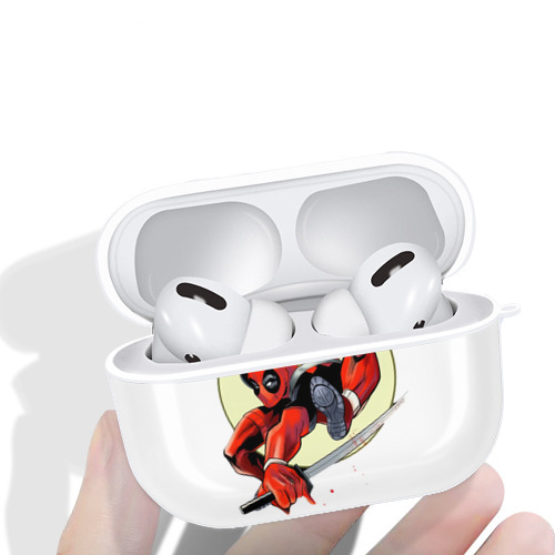 Deadpool デッドプール 【AirPods Pro用】ハードシェル保護ケース 耐衝撃・防指紋・カラビナ付き商品仕様