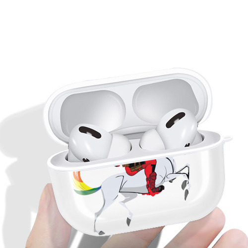 Deadpool デッドプール 【AirPods Pro用】ハードシェル保護ケース 耐衝撃・防指紋・カラビナ付き商品仕様
