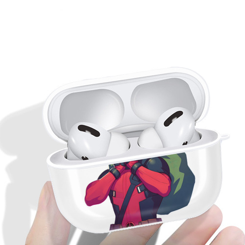 Deadpool デッドプール 【AirPods Pro用】ハードシェル保護ケース 耐衝撃・防指紋・カラビナ付き商品仕様