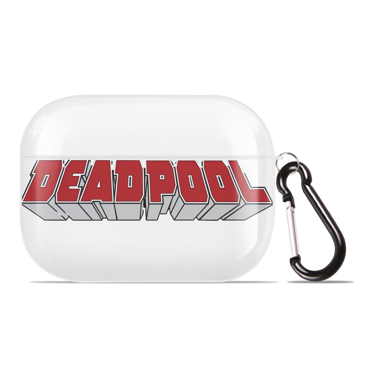 （画像用） Deadpool デッドプール 【AirPods Pro用】ハードシェル保護ケース 耐衝撃・防指紋・カラビナ付き商品仕様