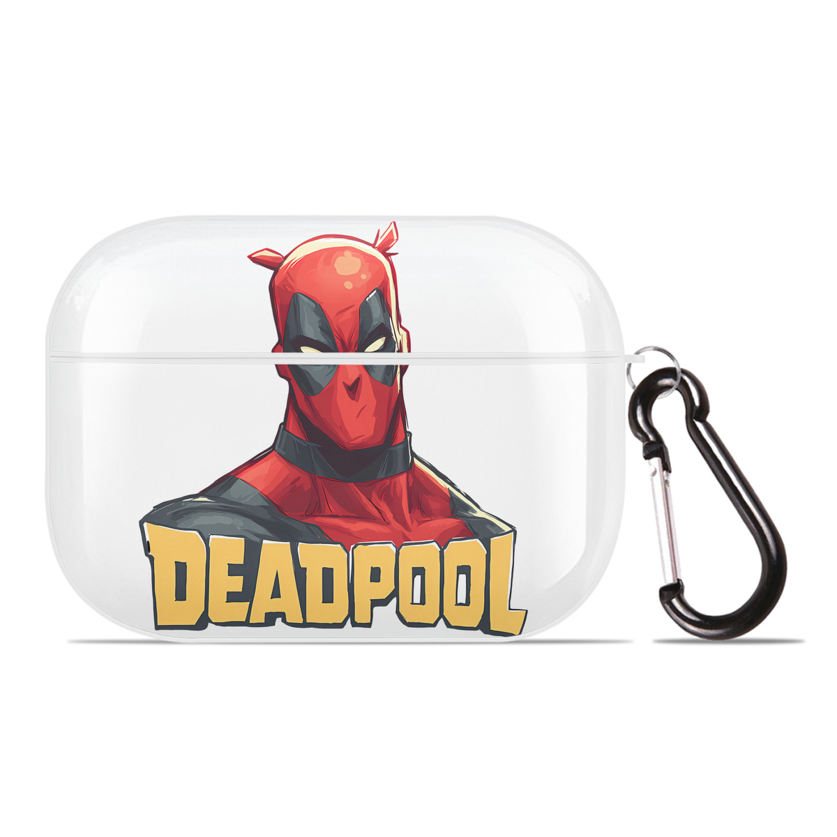 （画像用） Deadpool デッドプール 【AirPods Pro用】ハードシェル保護ケース 耐衝撃・防指紋・カラビナ付き商品仕様