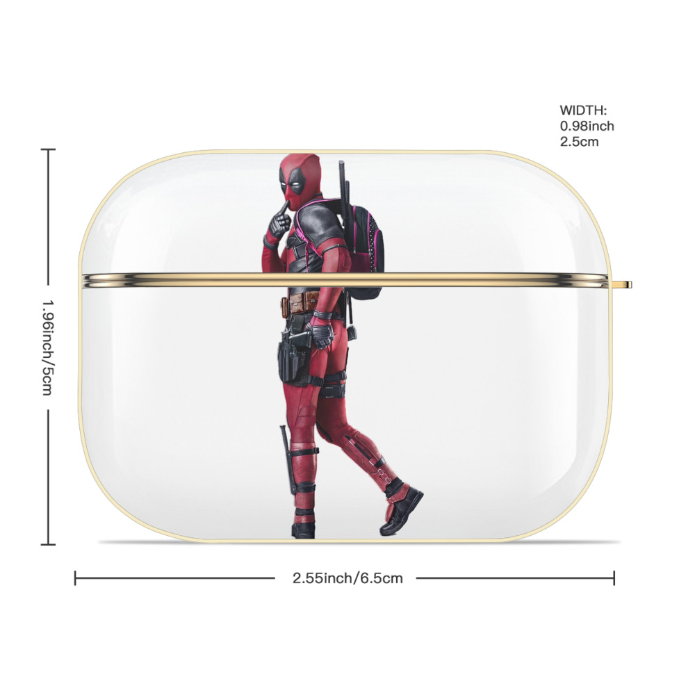 Deadpool デッドプール 【AirPods Pro用】ハードシェル保護ケース｜耐衝撃・防指紋・カラビナ付き商品仕様