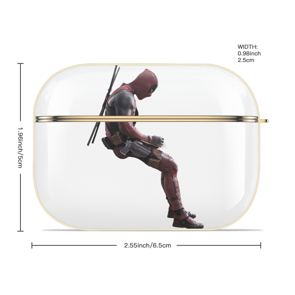 Deadpool デッドプール 【AirPods Pro用】ハードシェル保護ケース｜耐衝撃・防指紋・カラビナ付き商品仕様