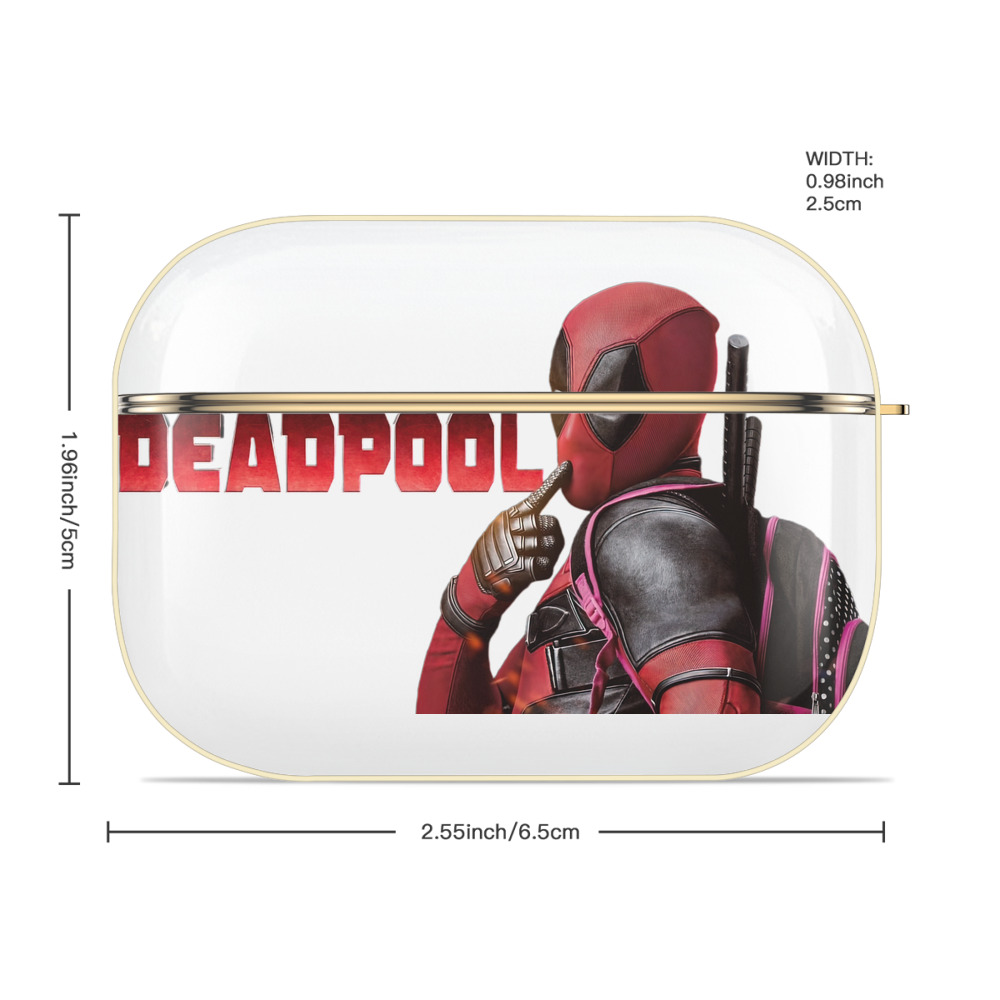 Deadpool デッドプール 【AirPods Pro用】ハードシェル保護ケース｜耐衝撃・防指紋・カラビナ付き商品仕様