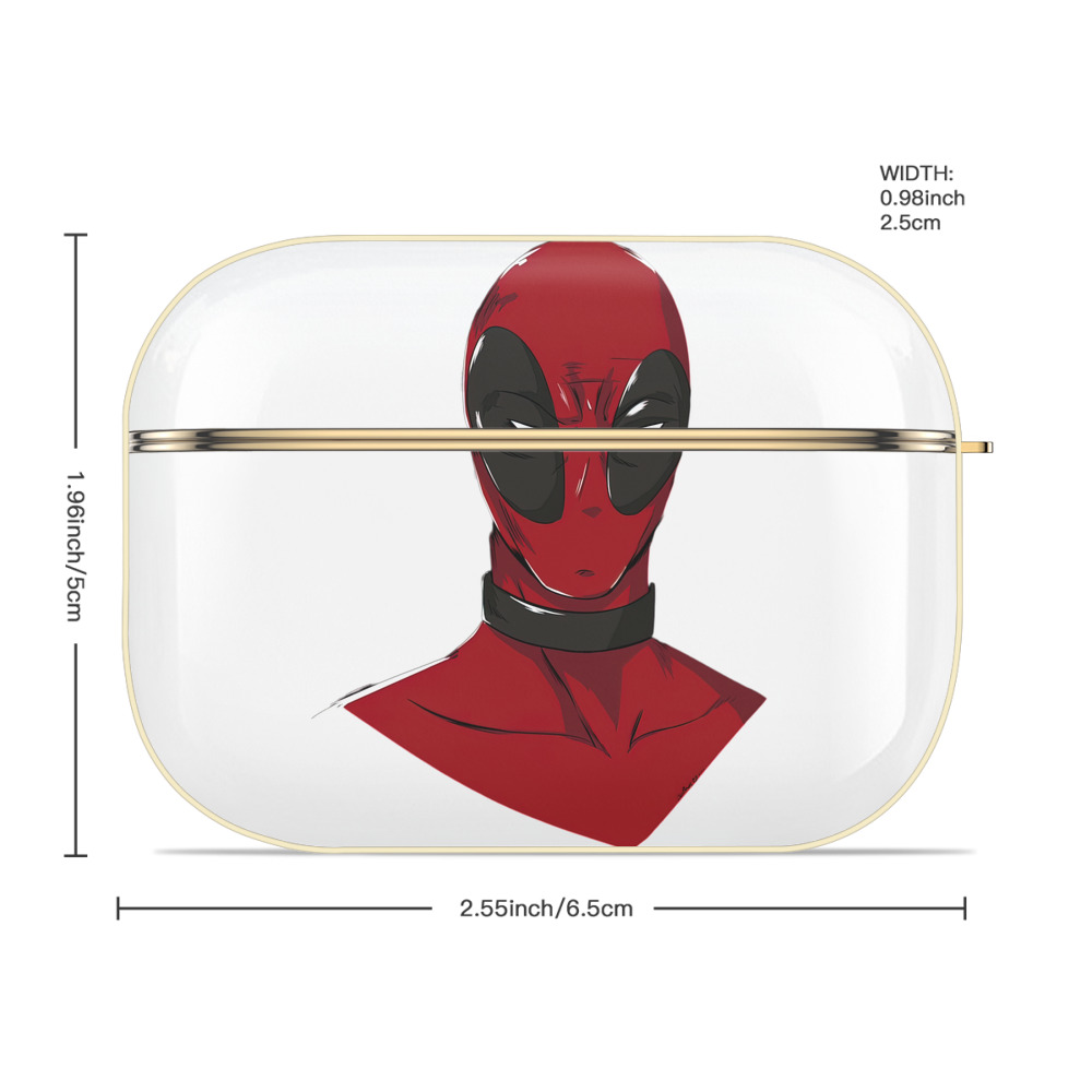 Deadpool デッドプール 【AirPods Pro用】ハードシェル保護ケース｜耐衝撃・防指紋・カラビナ付き商品仕様
