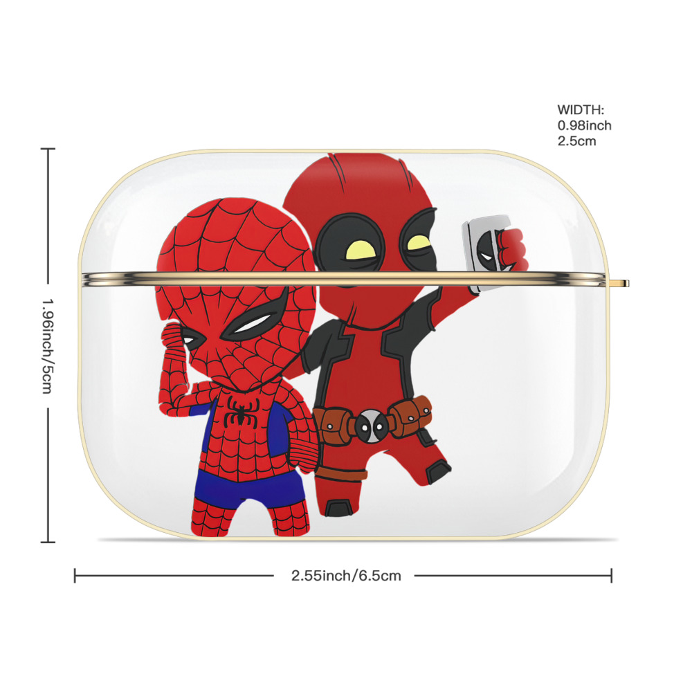 Deadpool デッドプール 【AirPods Pro用】ハードシェル保護ケース｜耐衝撃・防指紋・カラビナ付き商品仕様