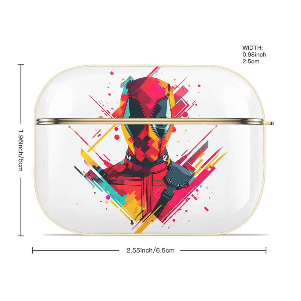 Deadpool デッドプール 【AirPods Pro用】ハードシェル保護ケース｜耐衝撃・防指紋・カラビナ付き商品仕様
