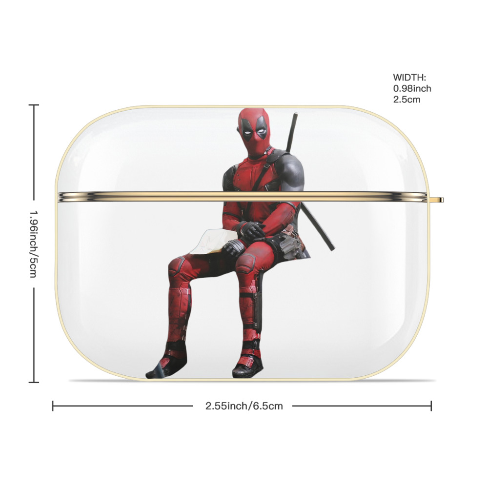 Deadpool デッドプール 【AirPods Pro用】ハードシェル保護ケース｜耐衝撃・防指紋・カラビナ付き商品仕様