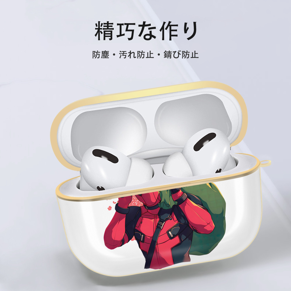 Deadpool デッドプール 【AirPods Pro用】ハードシェル保護ケース｜耐衝撃・防指紋・カラビナ付き商品仕様