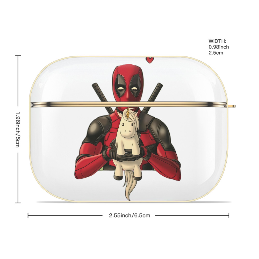 Deadpool デッドプール 【AirPods Pro用】ハードシェル保護ケース｜耐衝撃・防指紋・カラビナ付き商品仕様