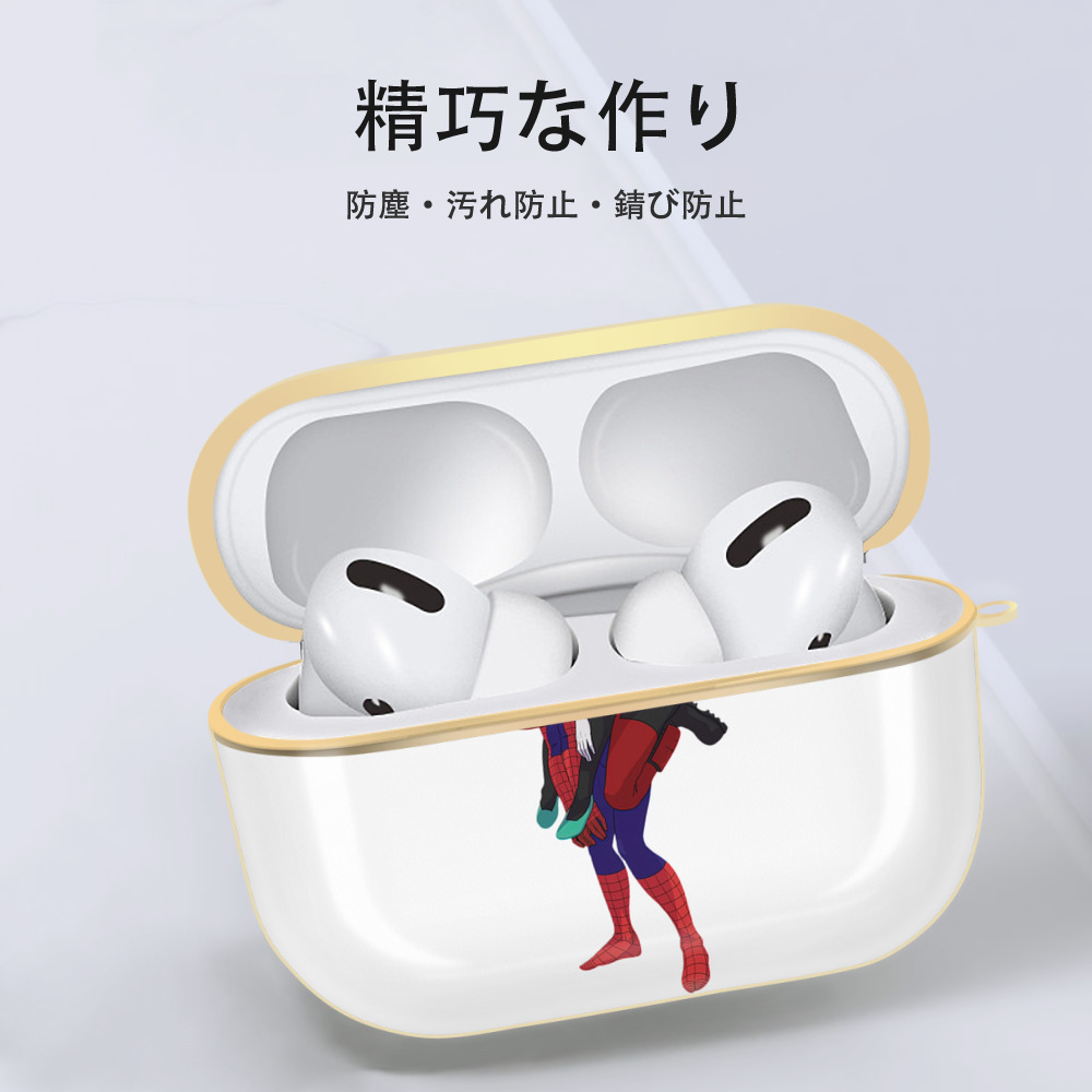 Deadpool デッドプール 【AirPods Pro用】ハードシェル保護ケース｜耐衝撃・防指紋・カラビナ付き商品仕様