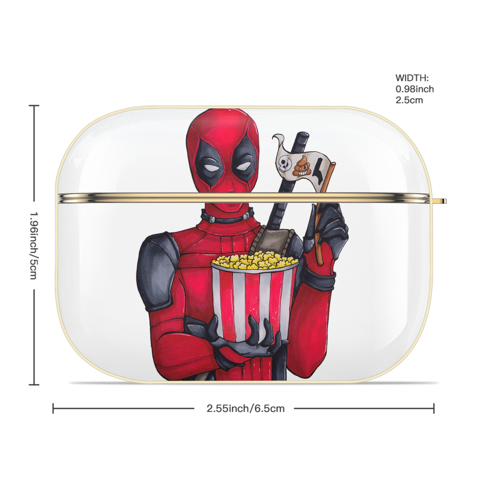 Deadpool デッドプール 【AirPods Pro用】ハードシェル保護ケース｜耐衝撃・防指紋・カラビナ付き商品仕様