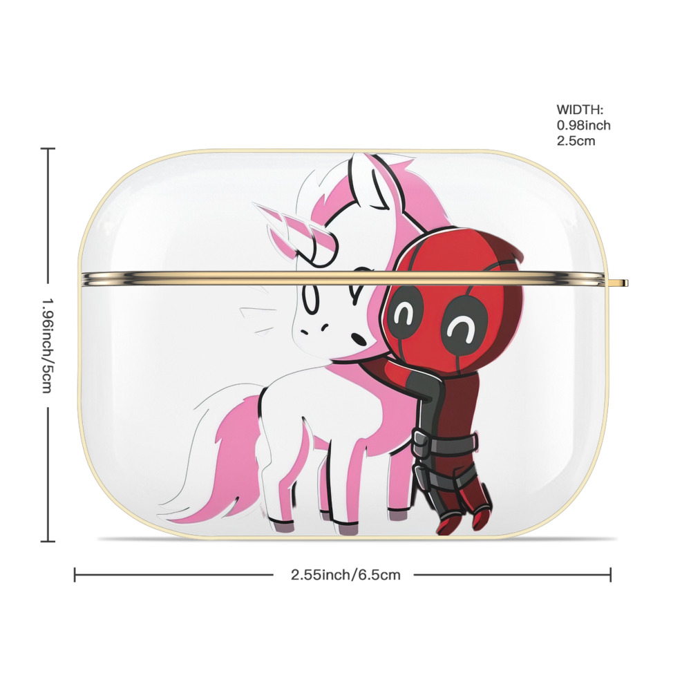 Deadpool デッドプール 【AirPods Pro用】ハードシェル保護ケース｜耐衝撃・防指紋・カラビナ付き商品仕様
