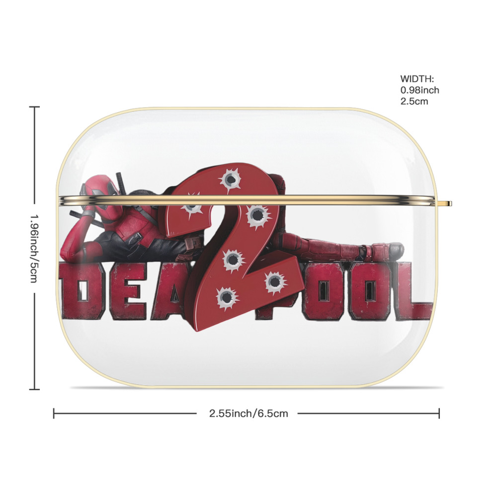 Deadpool デッドプール 【AirPods Pro用】ハードシェル保護ケース｜耐衝撃・防指紋・カラビナ付き商品仕様