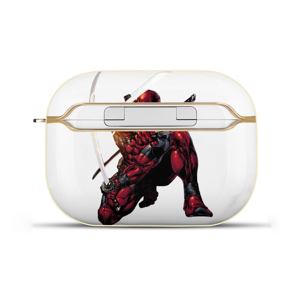 （画像用） Deadpool デッドプール 【AirPods Pro用】ハードシェル保護ケース｜耐衝撃・防指紋・カラビナ付き商品仕様