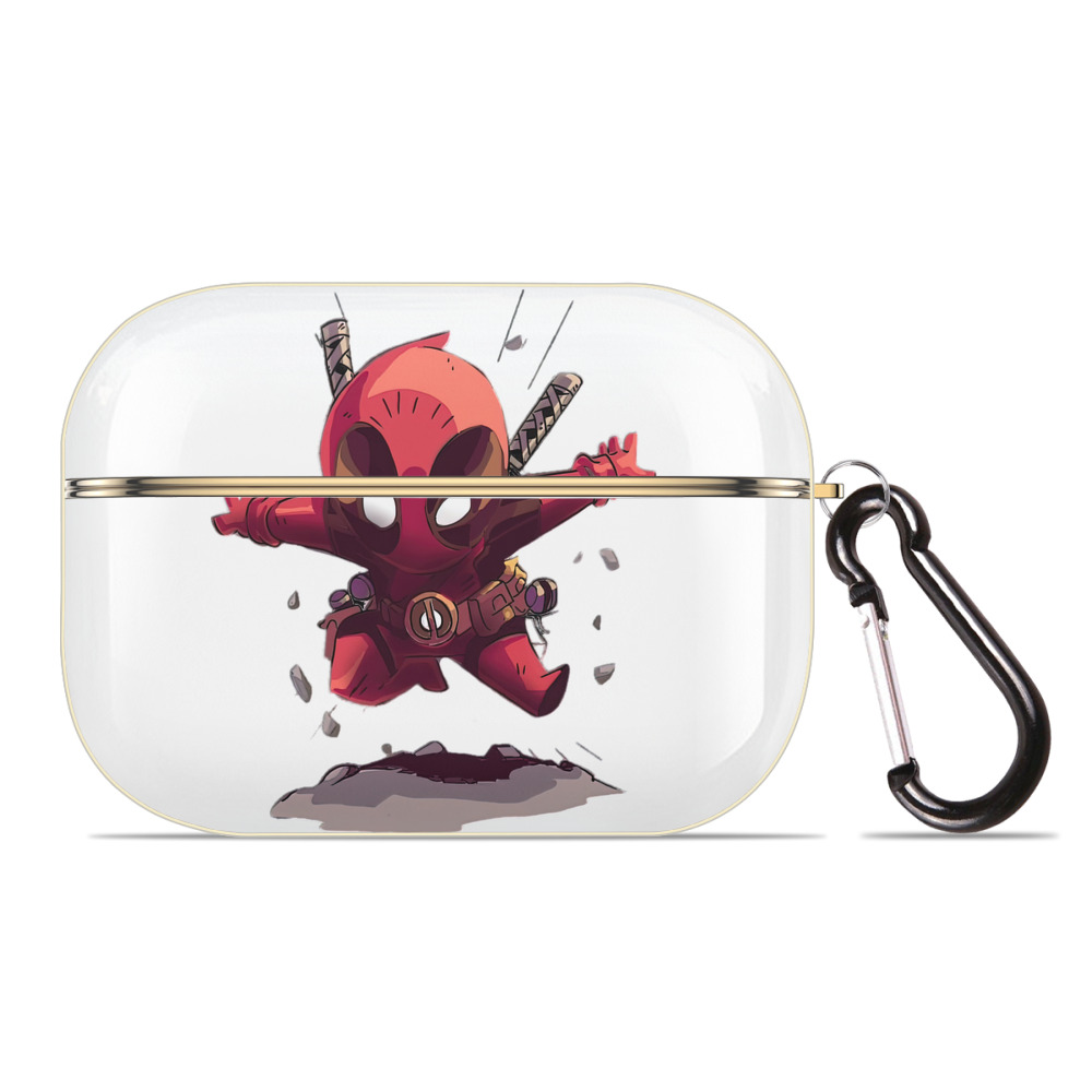 （画像用） Deadpool デッドプール 【AirPods Pro用】ハードシェル保護ケース｜耐衝撃・防指紋・カラビナ付き商品仕様