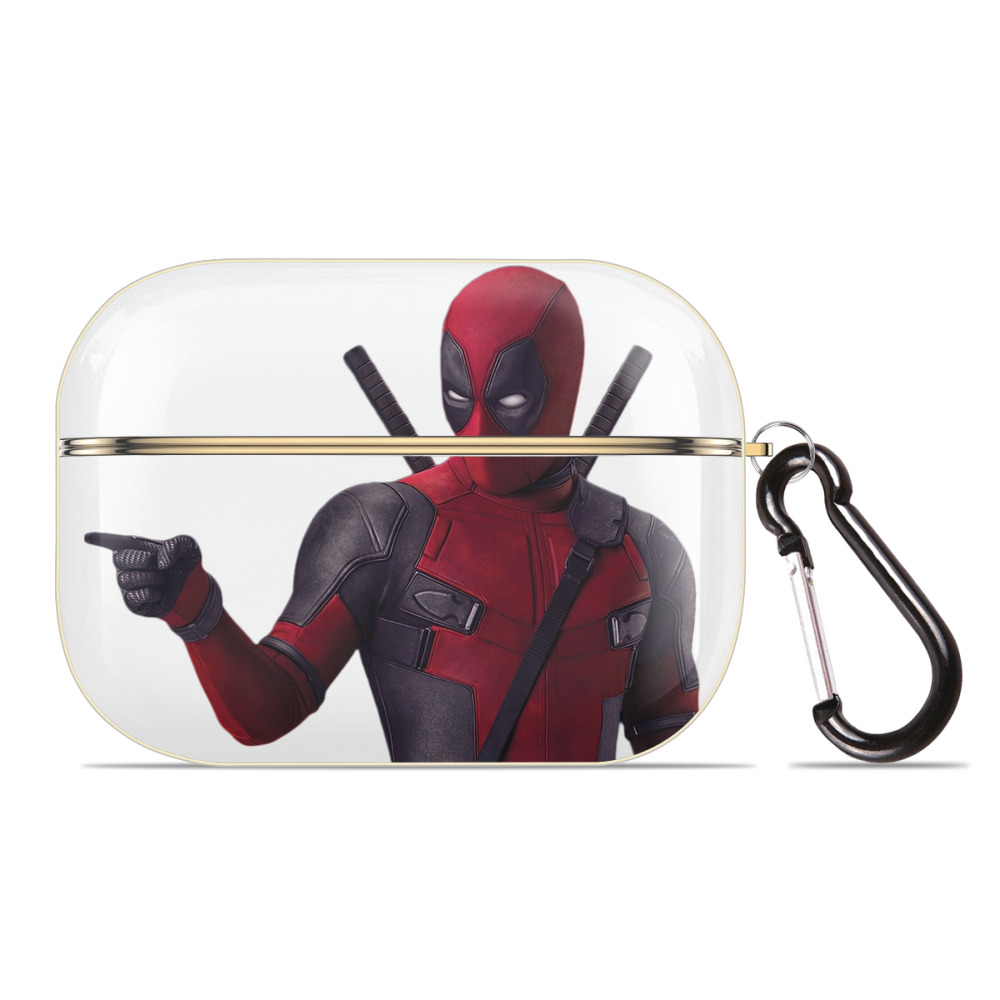 （画像用） Deadpool デッドプール 【AirPods Pro用】ハードシェル保護ケース｜耐衝撃・防指紋・カラビナ付き商品仕様