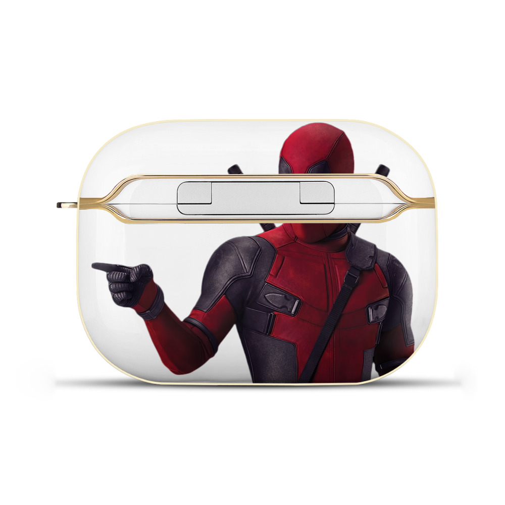 （画像用） Deadpool デッドプール 【AirPods Pro用】ハードシェル保護ケース｜耐衝撃・防指紋・カラビナ付き商品仕様