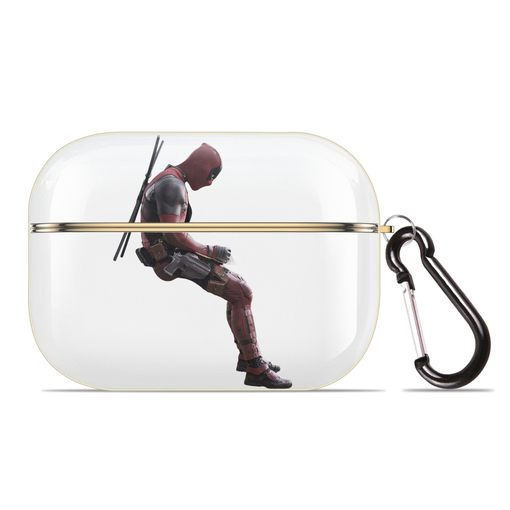 （画像用） Deadpool デッドプール 【AirPods Pro用】ハードシェル保護ケース｜耐衝撃・防指紋・カラビナ付き商品仕様