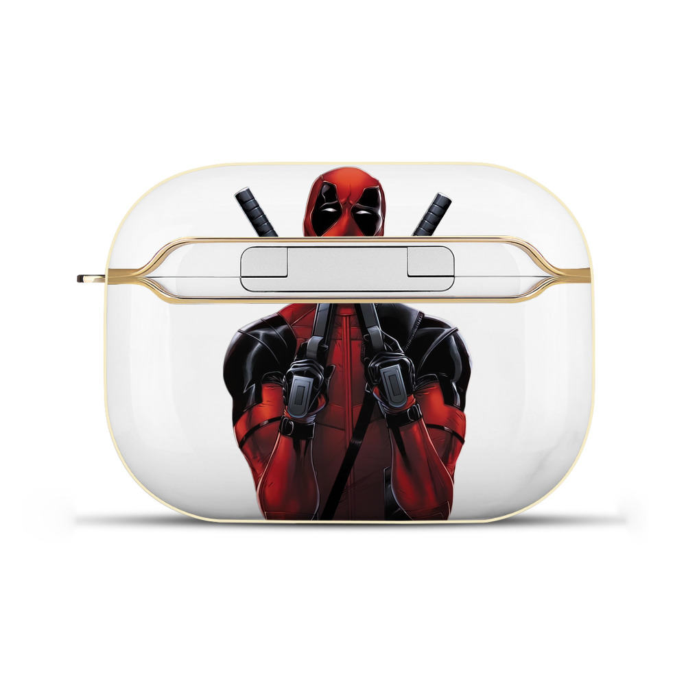 （画像用） Deadpool デッドプール 【AirPods Pro用】ハードシェル保護ケース｜耐衝撃・防指紋・カラビナ付き商品仕様