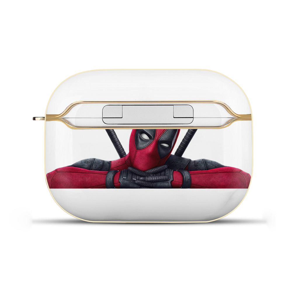 （画像用） Deadpool デッドプール 【AirPods Pro用】ハードシェル保護ケース｜耐衝撃・防指紋・カラビナ付き商品仕様