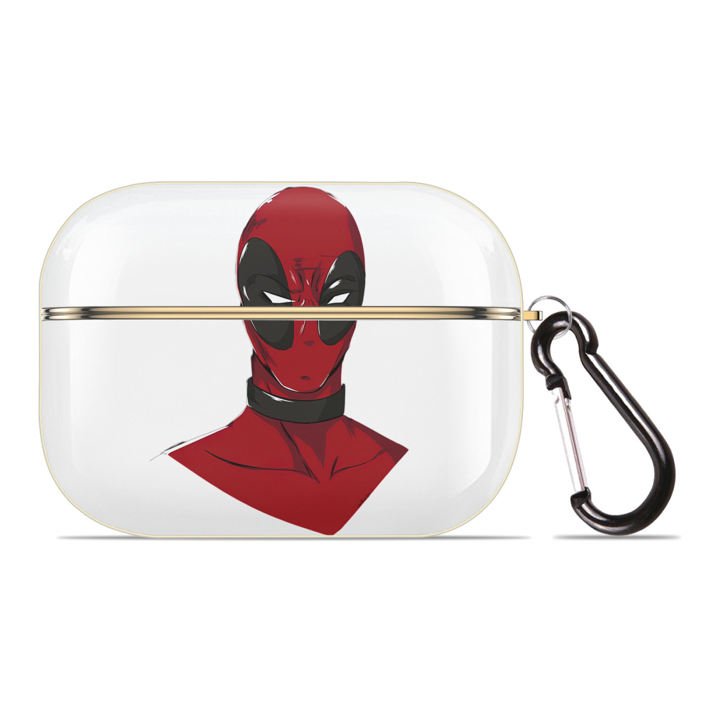 （画像用） Deadpool デッドプール 【AirPods Pro用】ハードシェル保護ケース｜耐衝撃・防指紋・カラビナ付き商品仕様