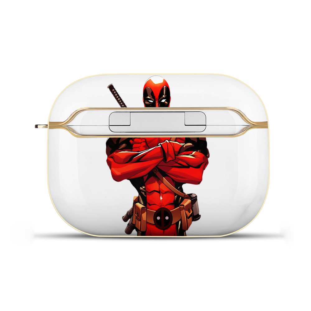 （画像用） Deadpool デッドプール 【AirPods Pro用】ハードシェル保護ケース｜耐衝撃・防指紋・カラビナ付き商品仕様