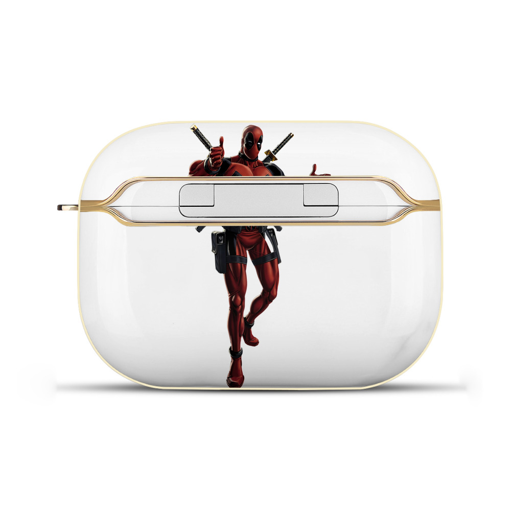 （画像用） Deadpool デッドプール 【AirPods Pro用】ハードシェル保護ケース｜耐衝撃・防指紋・カラビナ付き商品仕様