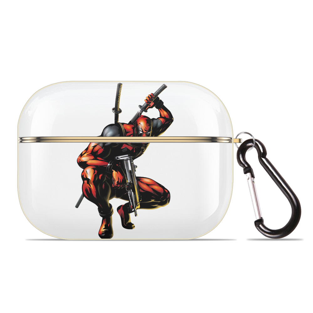 （画像用） Deadpool デッドプール 【AirPods Pro用】ハードシェル保護ケース｜耐衝撃・防指紋・カラビナ付き商品仕様