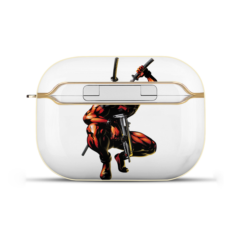（画像用） Deadpool デッドプール 【AirPods Pro用】ハードシェル保護ケース｜耐衝撃・防指紋・カラビナ付き商品仕様