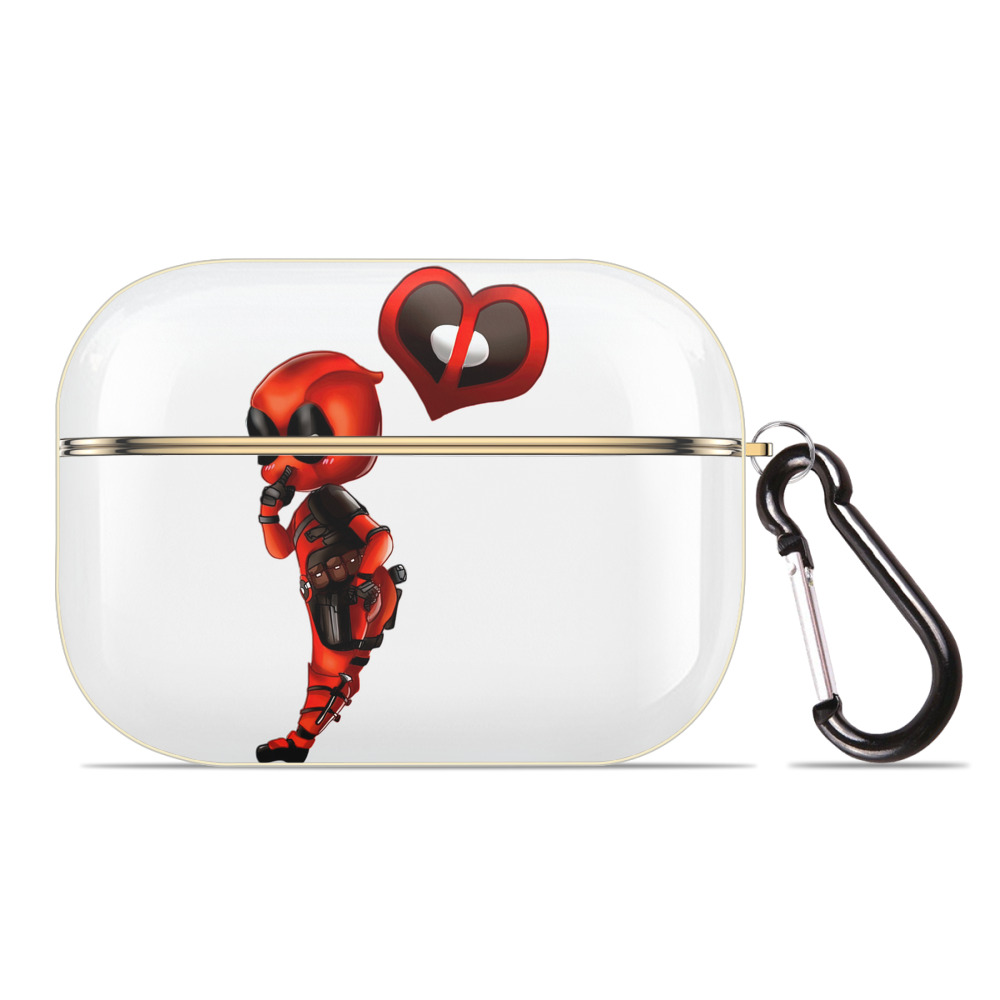 （画像用） Deadpool デッドプール 【AirPods Pro用】ハードシェル保護ケース｜耐衝撃・防指紋・カラビナ付き商品仕様