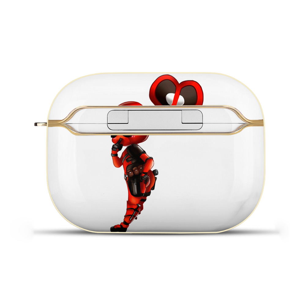 （画像用） Deadpool デッドプール 【AirPods Pro用】ハードシェル保護ケース｜耐衝撃・防指紋・カラビナ付き商品仕様