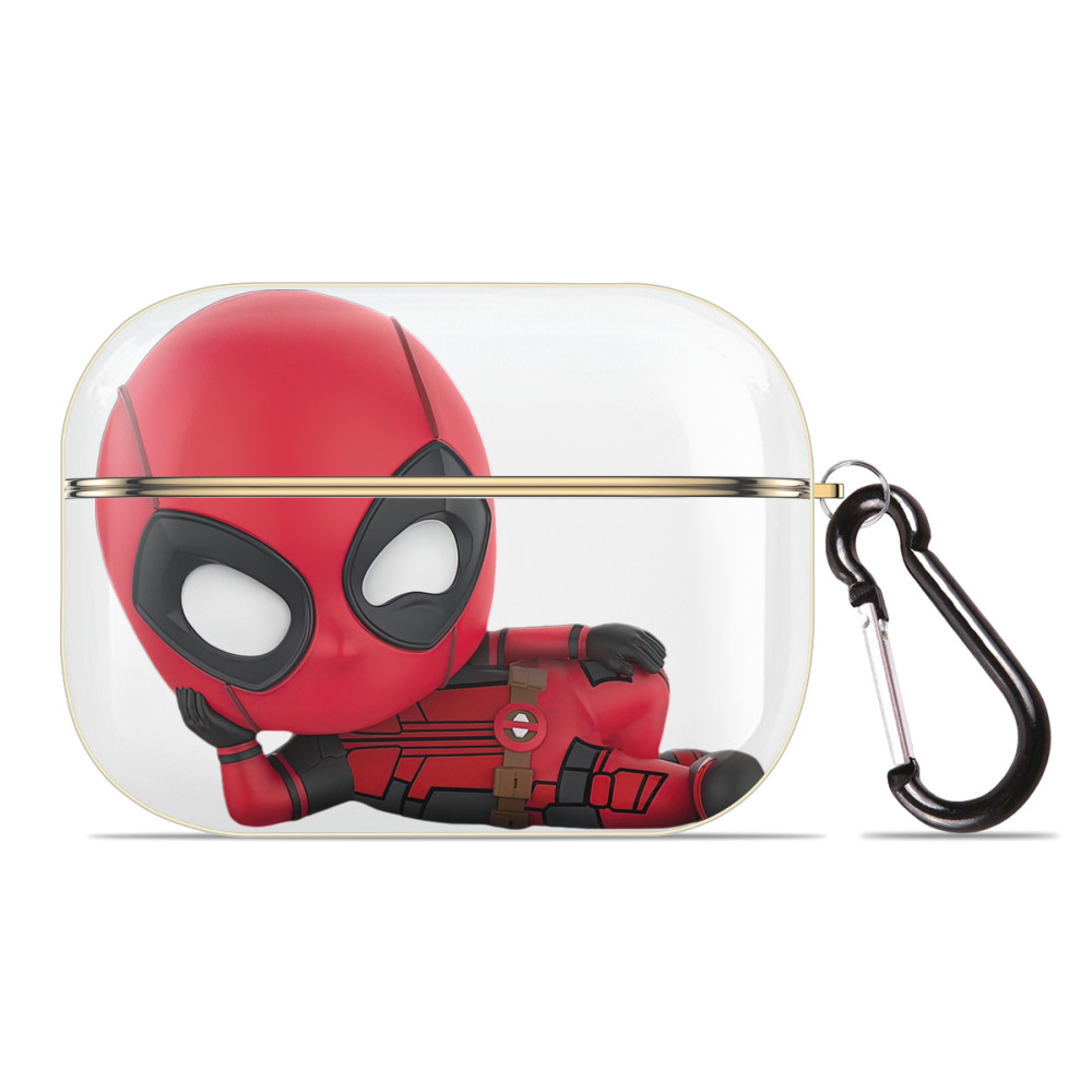 （画像用） Deadpool デッドプール 【AirPods Pro用】ハードシェル保護ケース｜耐衝撃・防指紋・カラビナ付き商品仕様