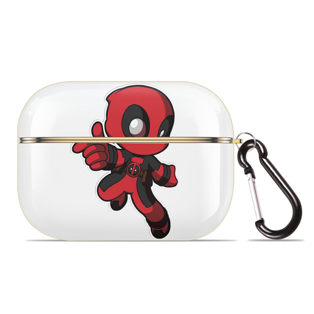 （画像用） Deadpool デッドプール 【AirPods Pro用】ハードシェル保護ケース｜耐衝撃・防指紋・カラビナ付き商品仕様