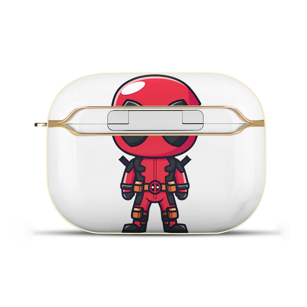（画像用） Deadpool デッドプール 【AirPods Pro用】ハードシェル保護ケース｜耐衝撃・防指紋・カラビナ付き商品仕様