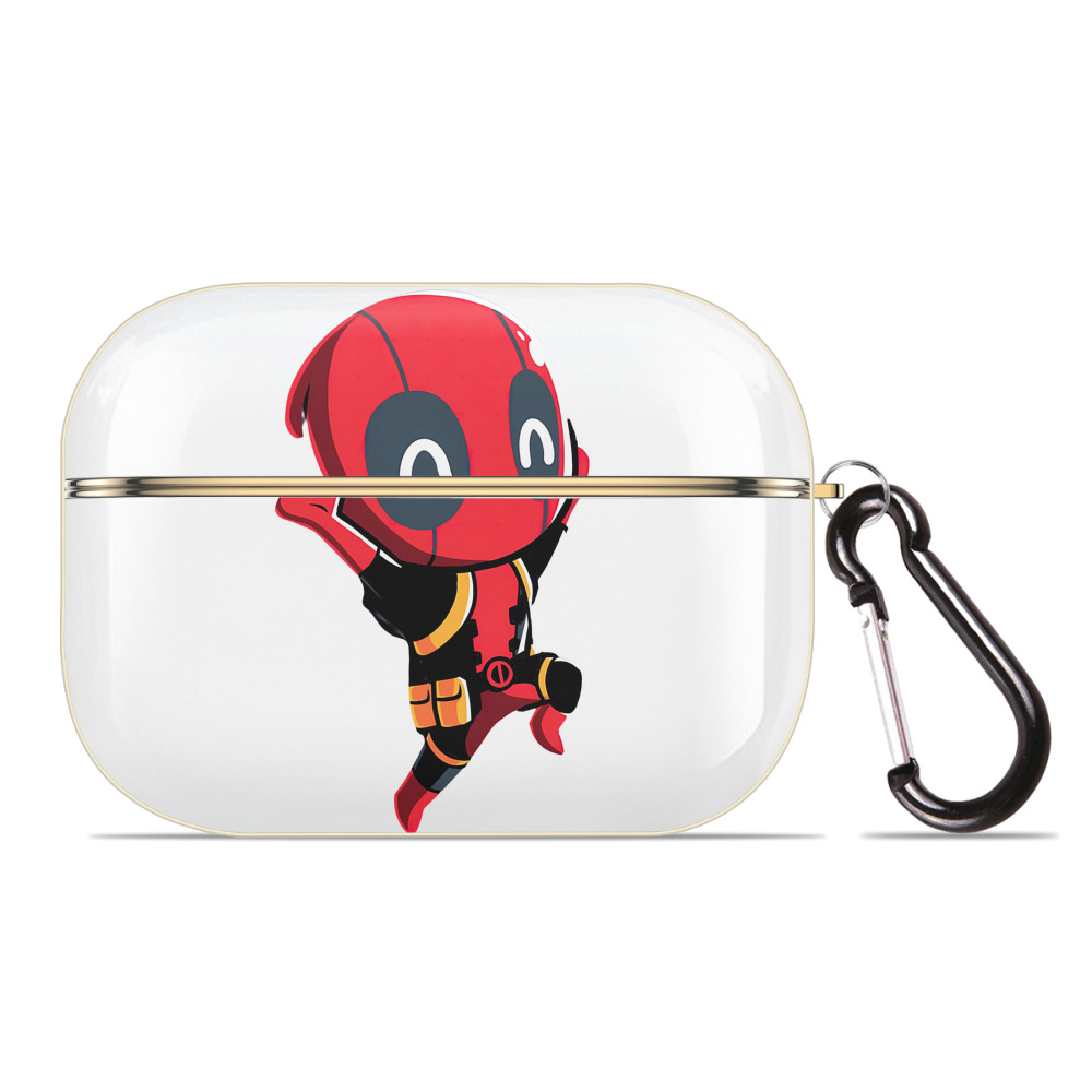 （画像用） Deadpool デッドプール 【AirPods Pro用】ハードシェル保護ケース｜耐衝撃・防指紋・カラビナ付き商品仕様