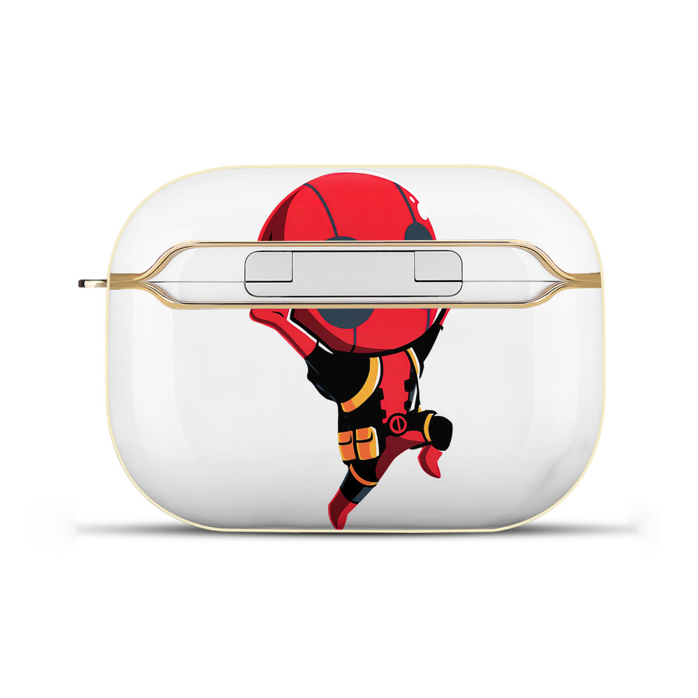 （画像用） Deadpool デッドプール 【AirPods Pro用】ハードシェル保護ケース｜耐衝撃・防指紋・カラビナ付き商品仕様