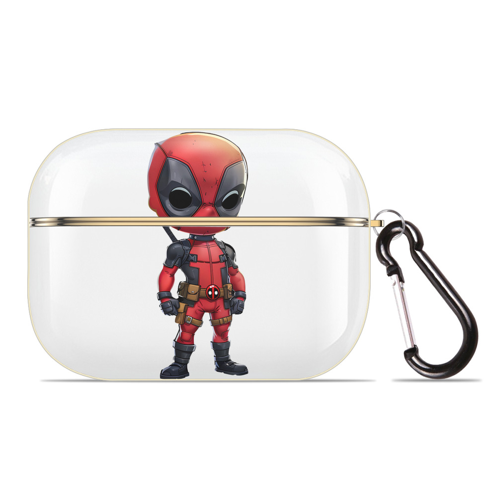（画像用） Deadpool デッドプール 【AirPods Pro用】ハードシェル保護ケース｜耐衝撃・防指紋・カラビナ付き商品仕様